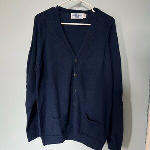 The Sweater Venture 100% Alpaca Women’s Cardigan Sweater Size XL - Navy Blue
